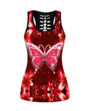 Red Butterfly Combo Legging + Tanktop 2 Red Butterfly Combo Legging + Tanktop 1