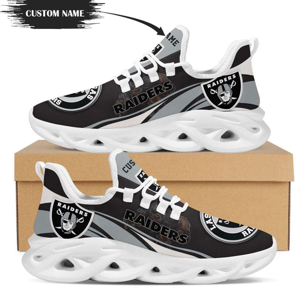 Las Vegas Raiders Mascot Custom Name Personalized Max Soul Shoes For Men Women Las Vegas Raiders Mascot Custom Name Personalized Max Soul Shoes For Men Women