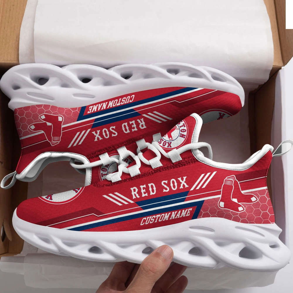 Boston Red Sox Custom Personalized Max Soul Sneakers Running Sports Shoes For Men Women Boston Red Sox Custom Personalized Max Soul Sneakers Running Sports Shoes For Men Women