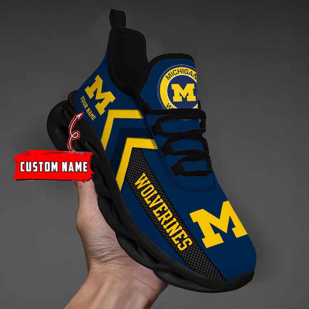 Ncaa Michigan Wolverines Custom Name Max Soul Shoes Chunky Sneakers For Men Women Ncaa Michigan Wolverines Custom Name Max Soul Shoes Chunky Sneakers For Men Women
