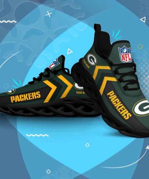 Nfl Green Bay Packers Custom Name Max Soul Shoes Chunky Sneakers For Men Women 4 Nfl Green Bay Packers Custom Name Max Soul Shoes Chunky Sneakers For Men Women 3