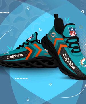 Nfl Miami Dolphins Custom Name Max Soul Shoes Chunky Sneakers For Men Women 4 Nfl Miami Dolphins Custom Name Max Soul Shoes Chunky Sneakers For Men Women 3