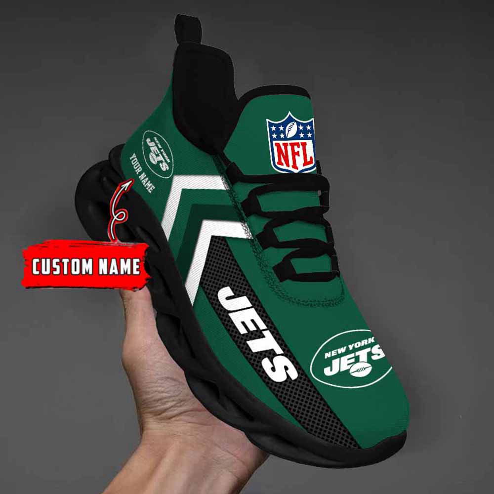 Nfl New York Jets Custom Name Max Soul Shoes Chunky Sneakers For Men Women Nfl New York Jets Custom Name Max Soul Shoes Chunky Sneakers For Men Women