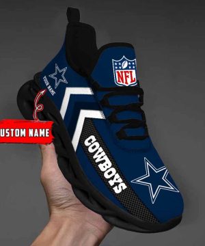 Nfl Dallas Cowboys Custom Name Max Soul Shoes Chunky Sneakers For Men Women