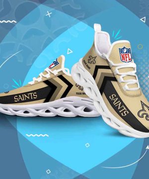 Nfl New Orleans Saints Custom Name Max Soul Shoes Chunky Sneakers For Men Women