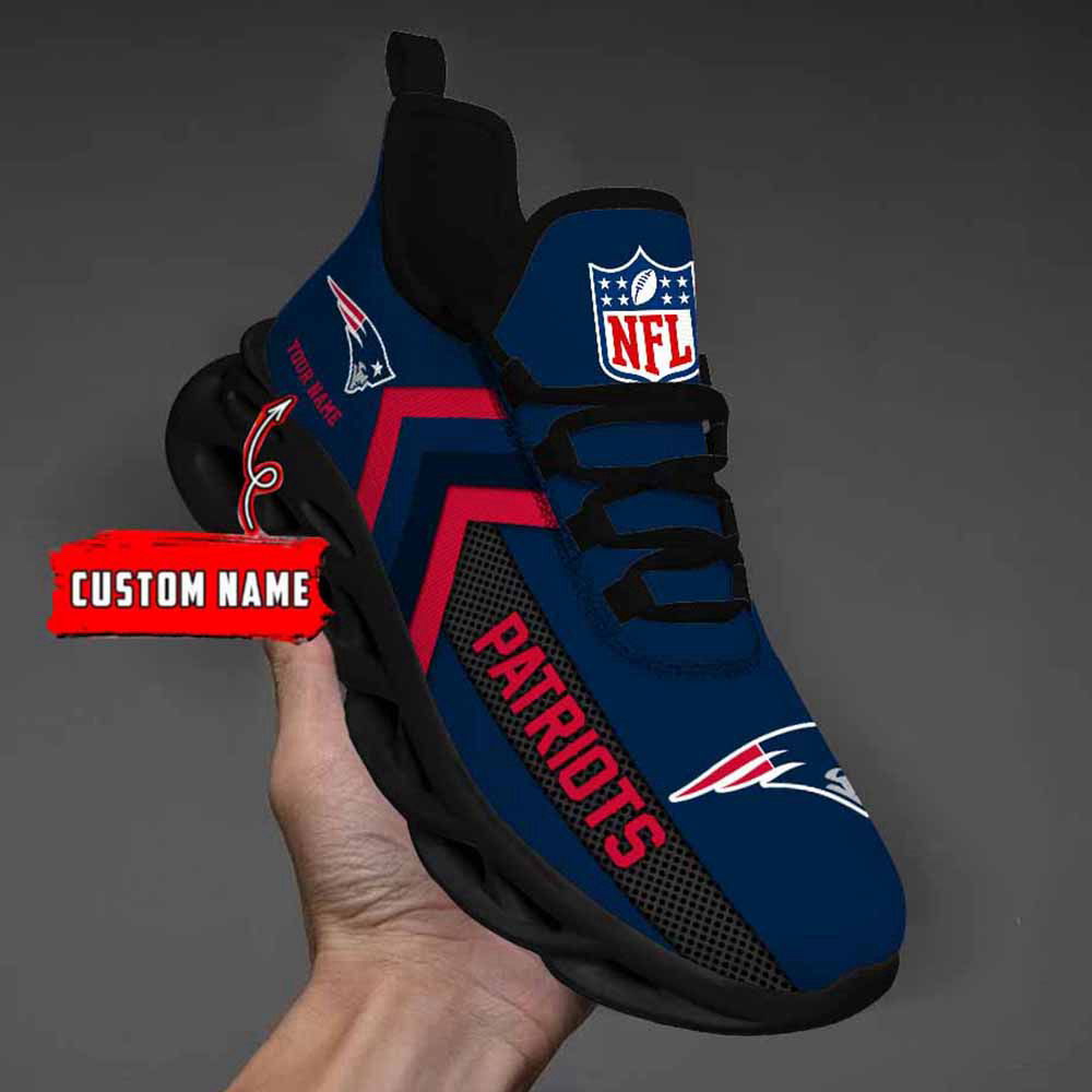 Nfl New England Patriots Custom Name Max Soul Shoes Chunky Sneakers For Men Women Nfl New England Patriots Custom Name Max Soul Shoes Chunky Sneakers For Men Women
