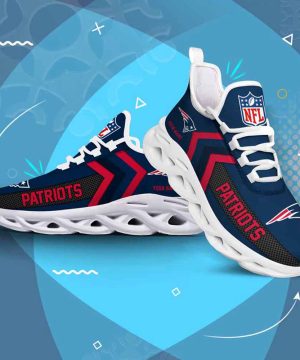 Nfl New England Patriots Custom Name Max Soul Shoes Chunky Sneakers For Men Women 4 Nfl New England Patriots Custom Name Max Soul Shoes Chunky Sneakers For Men Women 3