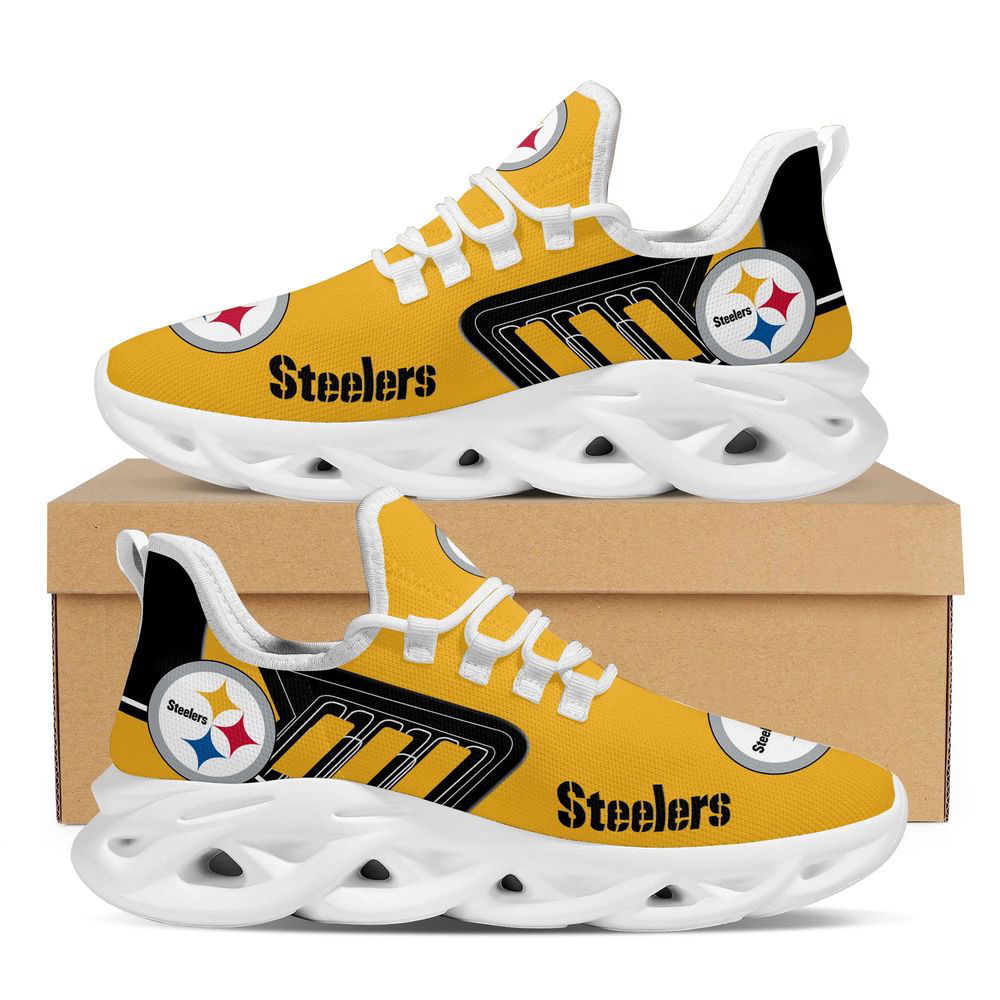 Pittsburgh Steelers Sporty Design Trending Max Soul Clunky Sneakers Shoes For Mens Womensamerican Football Fans Pittsburgh Steelers Sporty Design Trending Max Soul Clunky Sneakers Shoes For Mens Womensamerican Football Fans