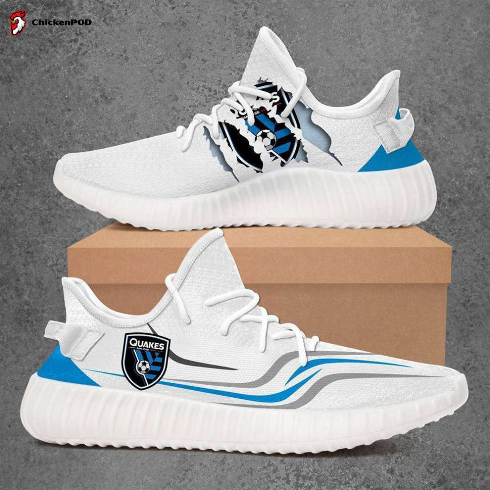 San Jose Earthquakes Mls Yeezy Sneaker For Fans San Jose Earthquakes Mls Yeezy Sneaker For Fans