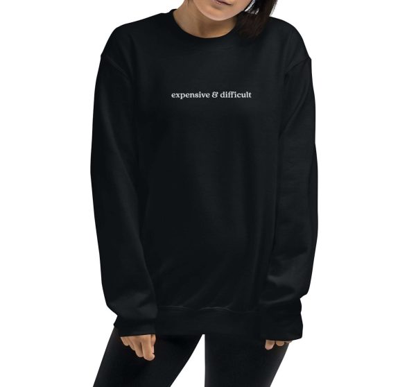 Premium Embroidered Crewneck Sweatshirt: Exquisite Challenging &Amp; Luxurious