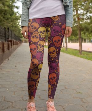 3D All Over Print fantasy Skull Legging