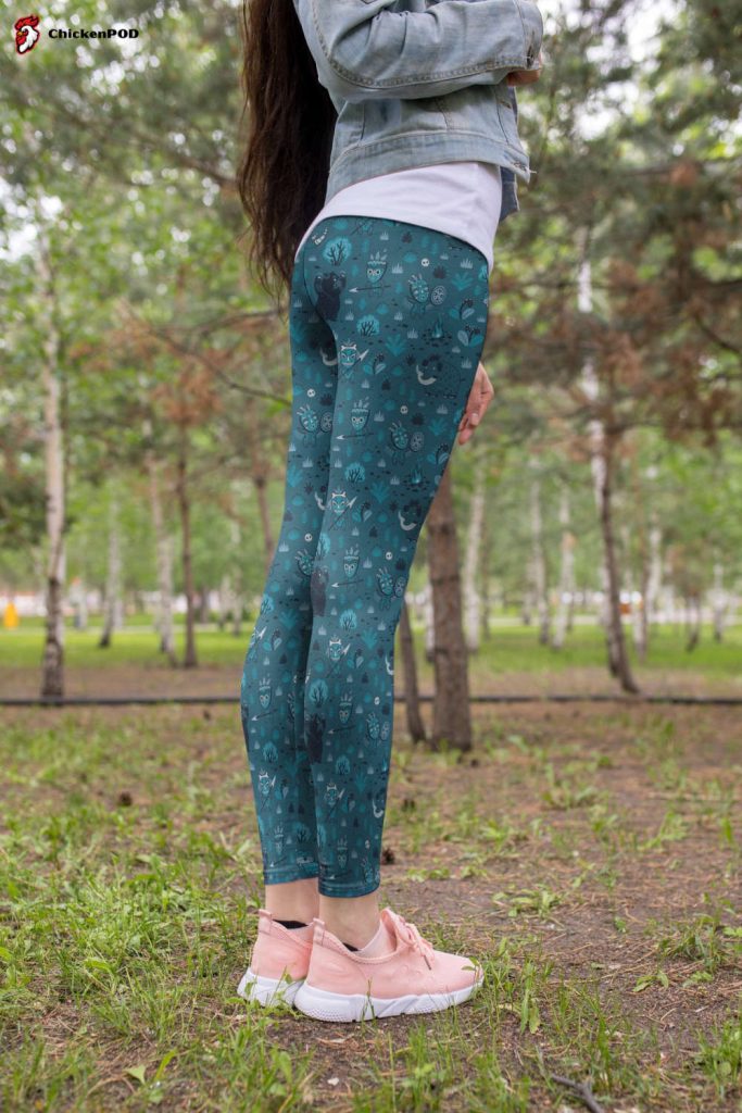 3D All Over Print Hunting Tiger And Mammoth Legging 3D All Over Print Hunting Tiger And Mammoth Legging