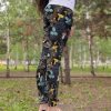 Girls Love Flower And Lion Legging + Hollow Tank Combo For Women