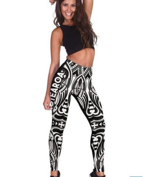 Beebuble Aotearoa Maori with Map and Silver Fern Leggings – Front Half Style