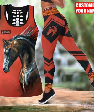 Beebuble Customized Name Love Horse All Over Printed Combo Tanktop + Legging HN Beebuble Customized Name Love Horse All Over Printed Combo Tanktop + Legging HN