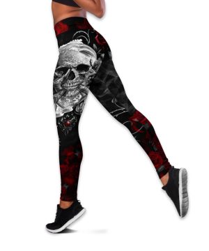 Beebuble Skull All Over Printed Combo Tanktop + Legging NA