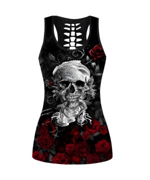 Beebuble Skull All Over Printed Combo Tanktop + Legging Na 4 Beebuble Skull All Over Printed Combo Tanktop + Legging Na 3