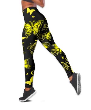 Customized Name Butterfly All Over Printed Combo Camisole Tank + Legging 6 Customized Name Butterfly All Over Printed Combo Camisole Tank + Legging 5