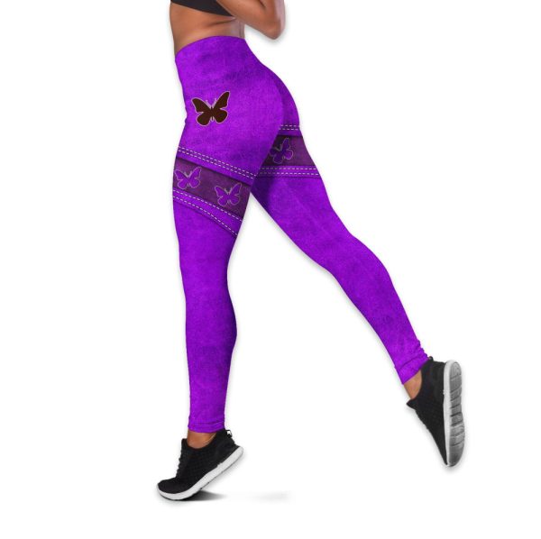 Customized Name Butterfly Combo Legging + Tanktop