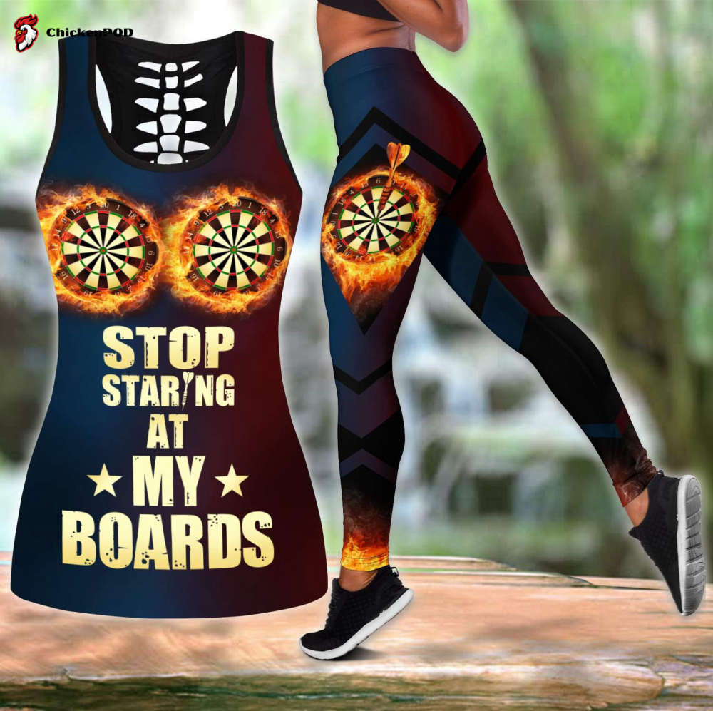 Darts Player Stop Staring 3D Printed Combo Legging Tank Top Darts Player Stop Staring 3D Printed Combo Legging Tank Top