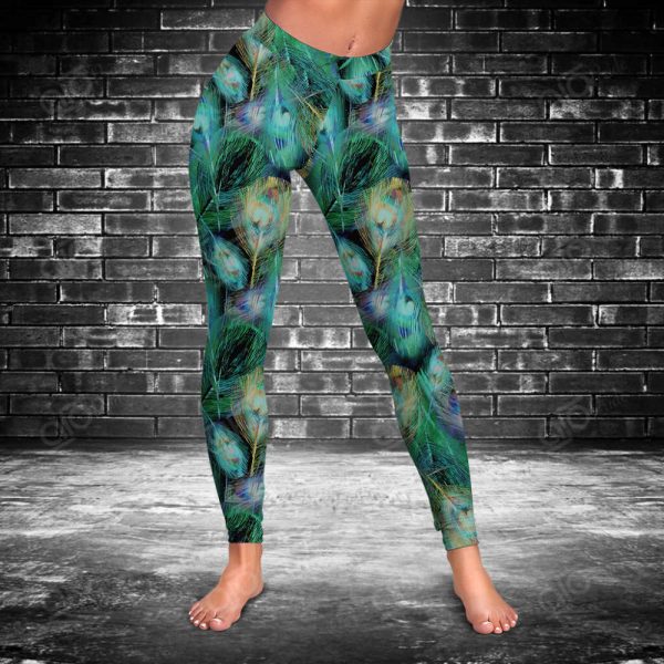 Feathers Colorful Hollow Tank Top Or Legging