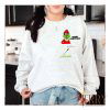 Cozy Vintage Grinch Christmas Sweatshirt: Embroidered Snow Nike Design