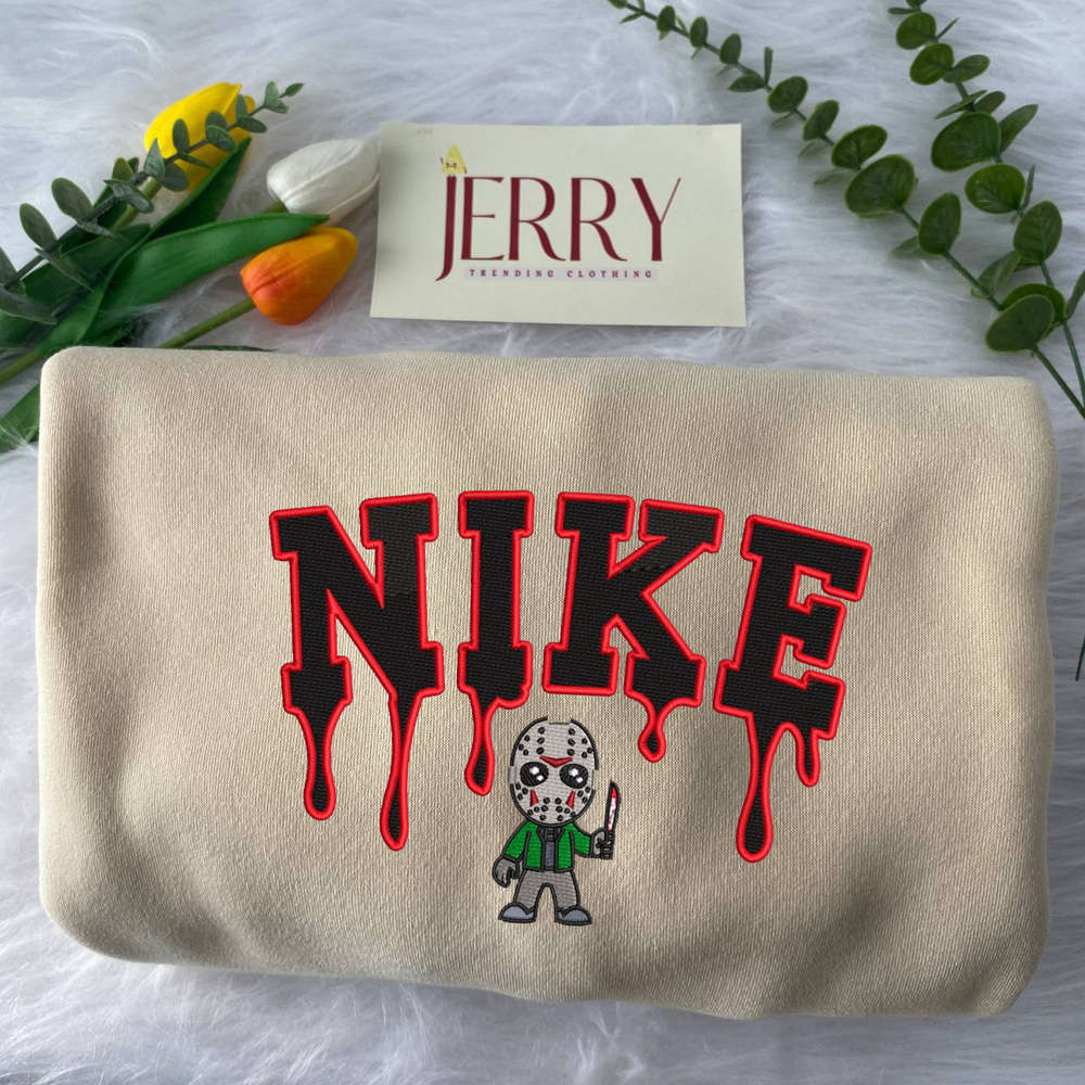 Stay Stylish And Cozy With The Jason Nike Embroidered Sweatshirt – Perfect For Athleisure Looks! Stay Stylish And Cozy With The Jason Nike Embroidered Sweatshirt – Perfect For Athleisure Looks!