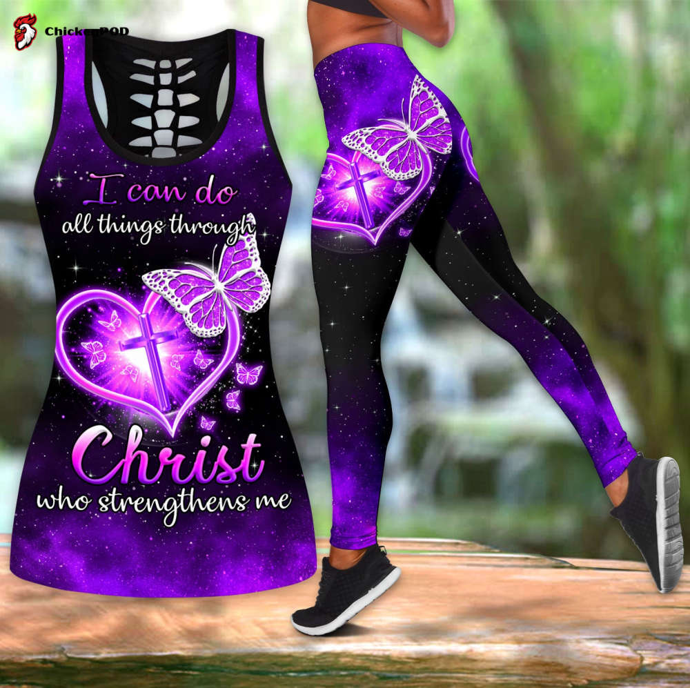Jesus Butterfly All Over Printed Combo Tanktop + Legging Jesus Butterfly All Over Printed Combo Tanktop + Legging
