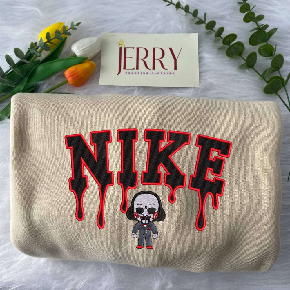 Stylish Nike Jigsaw Embroidered Sweatshirt: Comfort &Amp; Style Combined Stylish Nike Jigsaw Embroidered Sweatshirt: Comfort &Amp; Style Combined