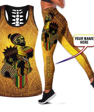 Juneteenth Custom Name African American Combo Legging + Tank Top 4 Juneteenth Custom Name African American Combo Legging + Tank Top 3