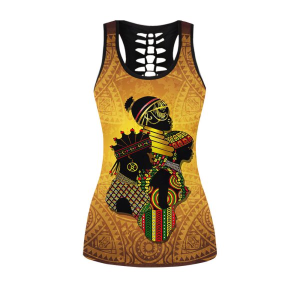 Juneteenth  Custom Name African American Combo Legging + Tank Top