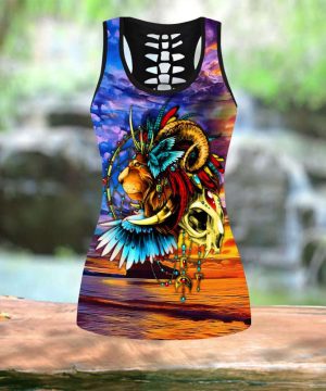 Lion Native Multicolor All Over Printed Legging + Hollow Tank Combo 3
