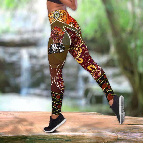 Naidoc Week 2022 Aboriginal Indigenous Get Up! Stand Up! Show Up! Combo Legging Tanktop
