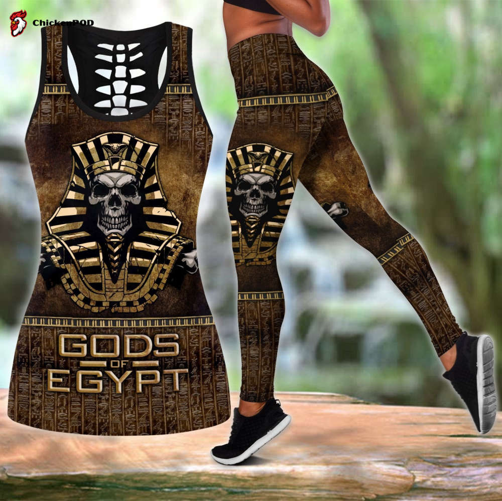 Pharaoh Skull Ancient Egypt D Print Combo Legging Tank Pharaoh Skull Ancient Egypt D Print Combo Legging Tank