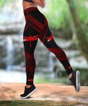 Red Dragonfly Legging + Hollow Tankt Combo Hac 4 Red Dragonfly Legging + Hollow Tankt Combo Hac 3