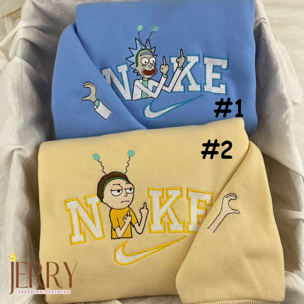 Get Schwifty With Rick And Morty Nike Embroidered Sweatshirt – Limited Edition Get Schwifty With Rick And Morty Nike Embroidered Sweatshirt – Limited Edition
