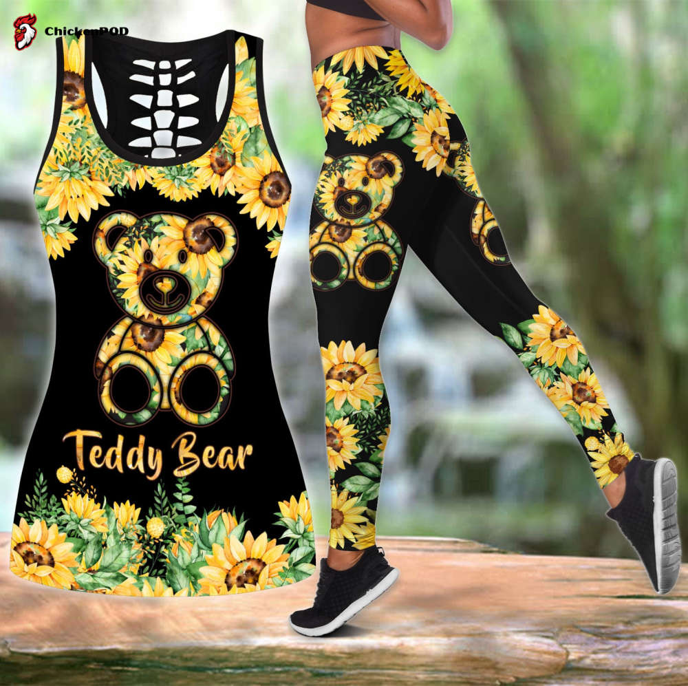 Sunflower Teddy Bear Combo Tanktop + Legging Sunflower Teddy Bear Combo Tanktop + Legging