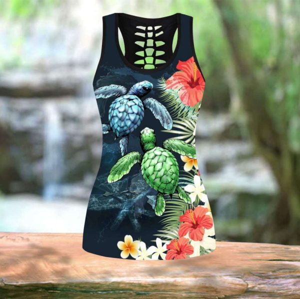Turtle Hawaii Combo Tank Top + Legging Dqb07172001